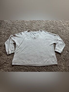Chic Soul Men's V-Neck Sweater in Light Taupe